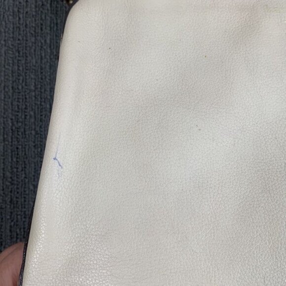 Kate Spade Chain Strap Satchel Shoulder Bag Purse Cream Leather PXRU2671-S363 - Picture 4 of 17